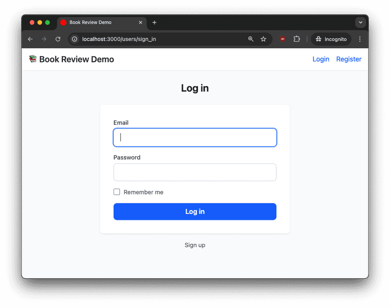 cucumber book review demo app login