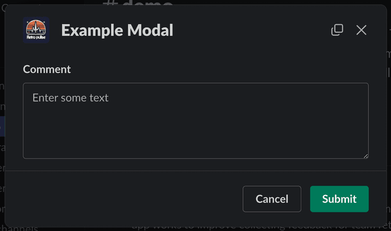 slack app example modal