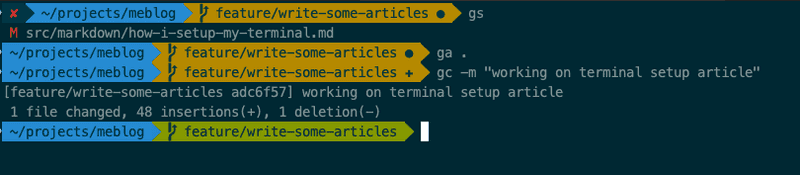 terminal-agnoster-git