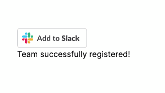 slack app team registered